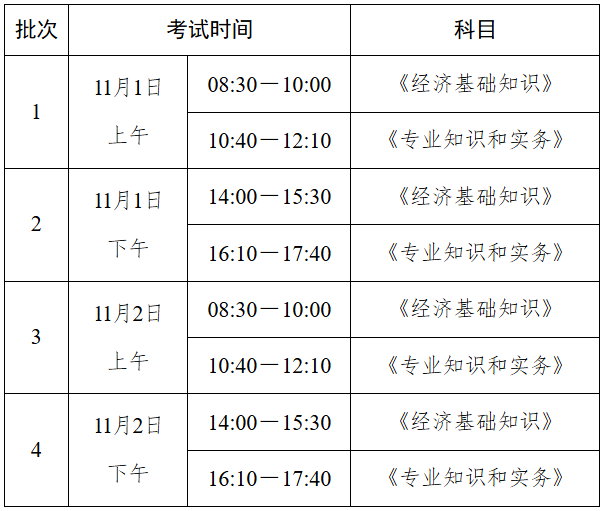 考试时间 考试时间