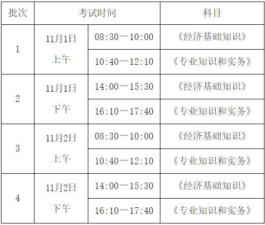 考试时间 考试时间